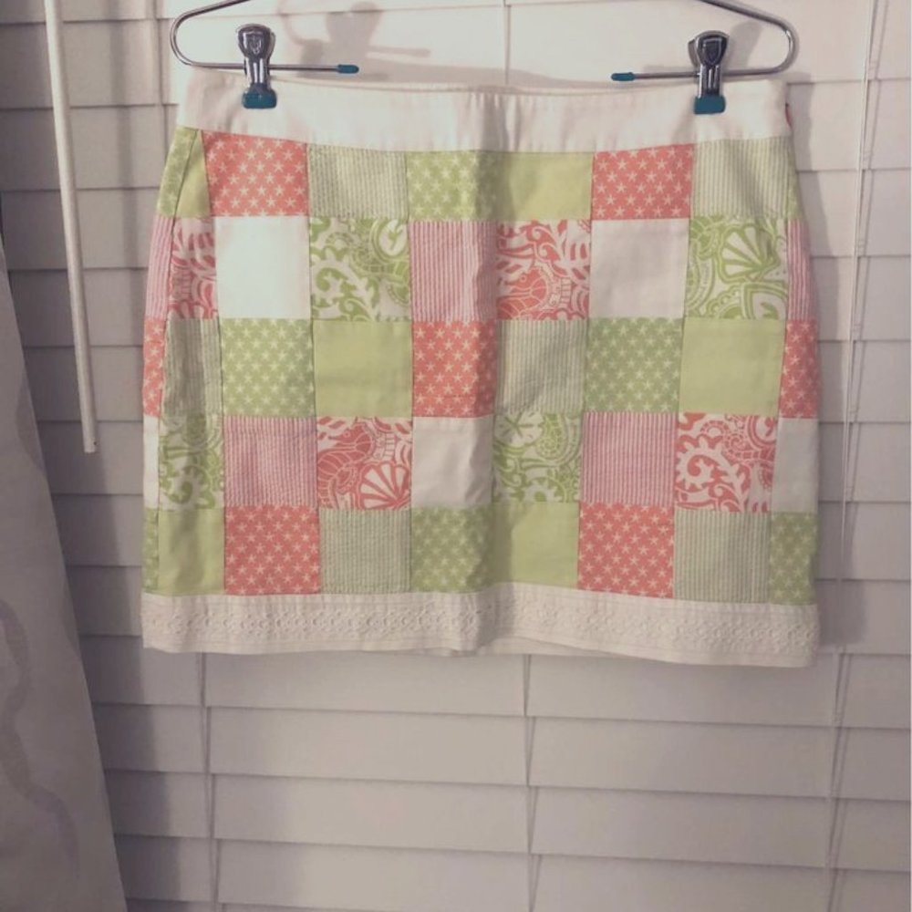 Vineyard vines patchwork mini skirt